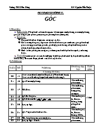 Giáo án môn Hình học Lớp 6 - Tiết 16 đến 19 -