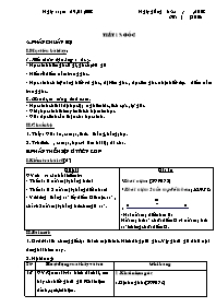 Giáo án môn Hình học Lớp 6 - Tiết 16: Góc - Năm học 2007-2008
