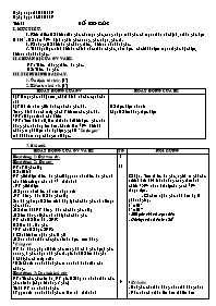 Giáo án môn Hình học Lớp 6 - Tiết 17: Số đo g