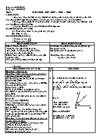 Giáo án môn Hình học Lớp 6 - Tiết 18: Khi nào