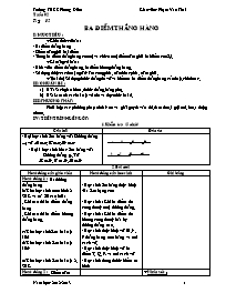 Giáo án môn Hình học Lớp 6 - Tiết 2: Ba điểm thẳng hàng - Năm học 2012-2013 - Phạm Văn Thái