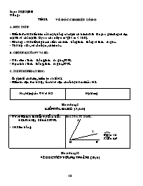 Giáo án môn Hình học Lớp 6 - Tiết 20 đến 21 - Năm học 2009-2010 (bản 2 cột)