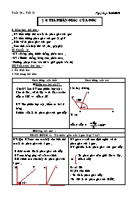 Giáo án môn Hình học - Lớp 6 - Tiết 21, Bài 6