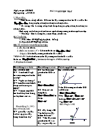 Giáo án môn Hình học Lớp 6 - Tiết 21: Luyện tập - Năm học 2011-2012 (bản 3 cột)