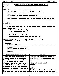Giáo án môn Hình học Lớp 6 - Tiết 22+23: Thực hành Đo góc trên mặt đất - Nguyễn Hoàng