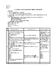 Giáo án môn Hình học Lớp 6 - Tiết 22+23: Thực