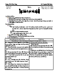 Giáo án môn Hình học Lớp 6 - Tiết 24, Bài 7: Thực hành đo góc trên mặt đất - Năm học 2010-2011 - Nguyễn Tiến Thuận