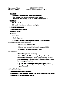 Giáo án môn Hình học Lớp 6 - Tiết 25: Thực hà