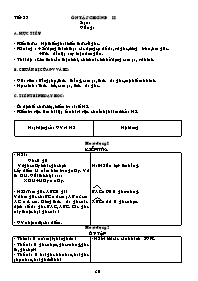 Giáo án môn Hình học Lớp 6 - Tiết 27 đến 29 (bản 2 cột)