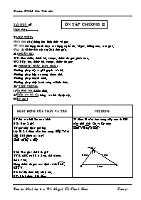 Giáo án môn Hình học Lớp 6 - Tiết 27: Ôn tập 