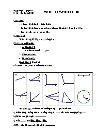 Giáo án môn Hình học Lớp 6 - Tiết 28: Ôn tập 