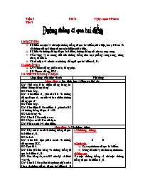 Giáo án môn Hình học Lớp 6 - Tiết 3, Bài 3: Đ