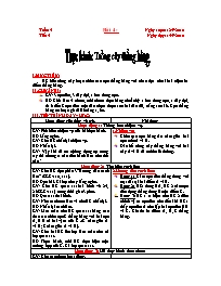 Giáo án môn Hình học Lớp 6 - Tiết 4, Bài 4: T
