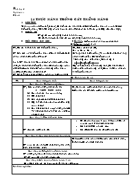 Giáo án môn Hình học Lớp 6 - Tiết 4: Thực hàn
