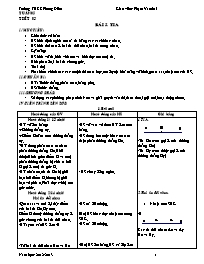 Giáo án môn Hình học Lớp 6 - Tiết 5, Bài 5: Tia - Năm học 2012-2013 - Phạm Văn Thái