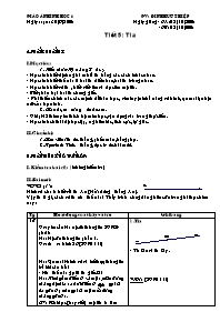 Giáo án môn Hình học Lớp 6 - Tiết 5 đến 6 - Năm học 2008-2009 - Đinh Hữu Thiệp