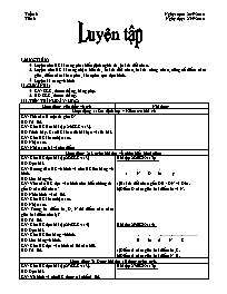 Giáo án môn Hình học Lớp 6 - Tiết 6: Luyện tậ