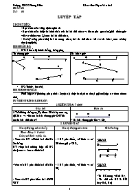 Giáo án môn Hình học Lớp 6 - Tiết 6: Luyện tập - Năm học 2012-2013 - Phạm Văn Thái