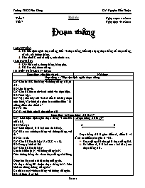Giáo án môn Hình học Lớp 6 - Tiết 7, Bài 6: Đ