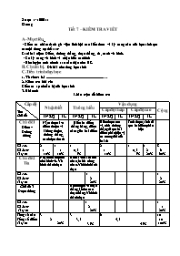 Giáo án môn Hình học Lớp 6 - Tiết 7: Kiểm tra