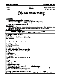 Giáo án môn Hình học Lớp 6 - Tiết 8, Bài 7: Đ
