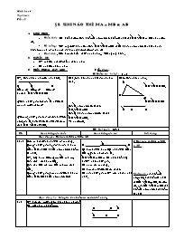 Giáo án môn Hình học Lớp 6 - Tiết 9, Bài 8: Khi nào thì AM + MB = AB (bản 4 cột)