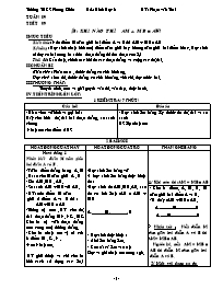 Giáo án môn Hình học Lớp 6 - Tiết 9, Bài 8: Khi nào thì AM + MB = AB? - Phạm Văn Thái