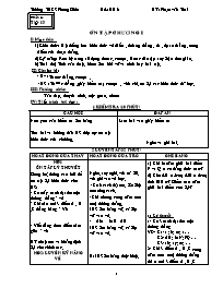 Giáo án môn Hình học Lớp 6 - Tuần 14 - Tiết 13: Ôn tập chương I - Phạm Văn Thái