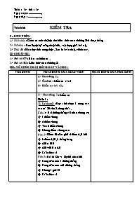 Giáo án môn Hình học Lớp 6 - Tuần 14 - Tiết 1