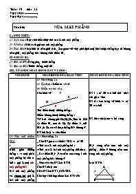 Giáo án môn Hình học Lớp 6 - Tuần 15 - Tiết 1