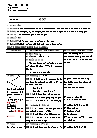 Giáo án môn Hình học Lớp 6 - Tuần 16 - Tiết 1