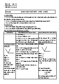 Giáo án môn Hình học Lớp 6 - Tuần 18 - Tiết 1