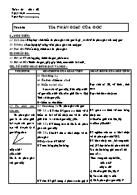 Giáo án môn Hình học Lớp 6 - Tuần 20 - Tiết 2