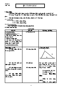 Giáo án môn Hình học Lớp 6 - Tuần 31 (bản 3 cột)
