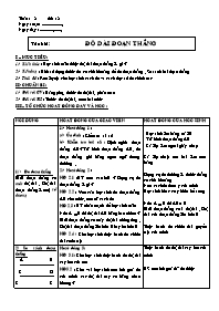 Giáo án môn Hình học Lớp 6 - Tuần 8 - Tiết 8: