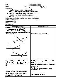 Giáo án môn Hình học Lớp 7 - Tiết 1 đến 66