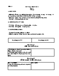 Giáo án môn Hình học lớp 7 - Tiết 31: Ôn tập 