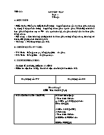 Giáo án môn Hình học Lớp 7 - Tiết 33 đến 34 (