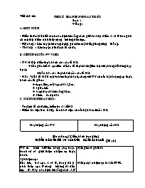 Giáo án môn Hình học Lớp 7 - Tiết 42+43: Thực