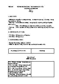 Giáo án môn Hình học Lớp 7 - Tiết 59 đến 62 (