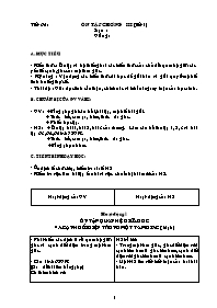 Giáo án môn Hình học Lớp 7 - Tiết 65 đến 66 (