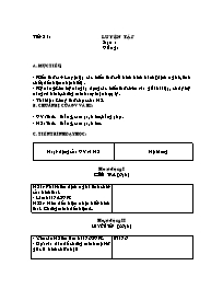 Giáo án môn Hình học Lớp 8 - Tiết 21 đến 22