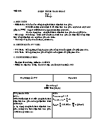 Giáo án môn Hình học Lớp 8 - Tiết 29 đến 30