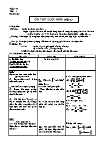 Giáo án môn Số học học Lớp 6 - Tuần 35 (bản 3 cột)