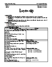 Giáo án môn Số học Lớp 6 - 28: Luyện tập - Nă