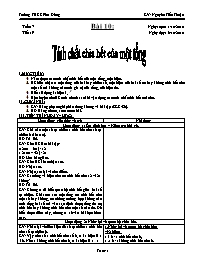 Giáo án môn Số học Lớp 6 - Bài 10: Tính chất chia hết của một tổng - Năm học 2010-2011 - Nguyễn Tiến Thuận