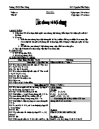 Giáo án môn Số học Lớp 6 - Bài 16: Ước chung