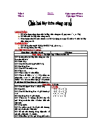 Giáo án môn Số học Lớp 6 - Bài 8: Chia hai lũ