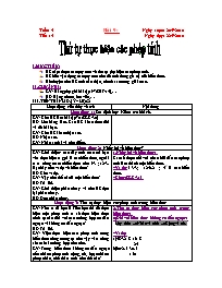 Giáo án môn Số học Lớp 6 - Bài 9: Thứ tự thực