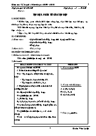 Giáo án môn Số học Lớp 6 - Năm học 2009-2010 - Đoàn Văn Luận